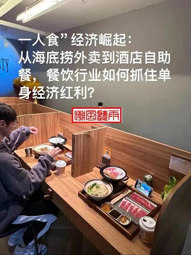 一人食崛起：从海底捞外卖到酒店自助餐如何抓住单身经济红利？