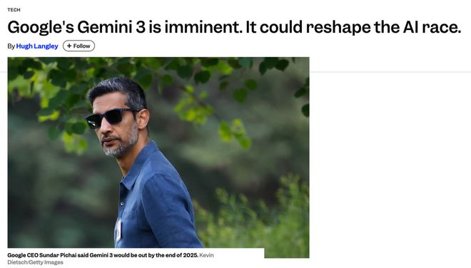 年度最强AI压轴！谷歌Gemini 30下周决战OpenAI前端要下岗了(图6)